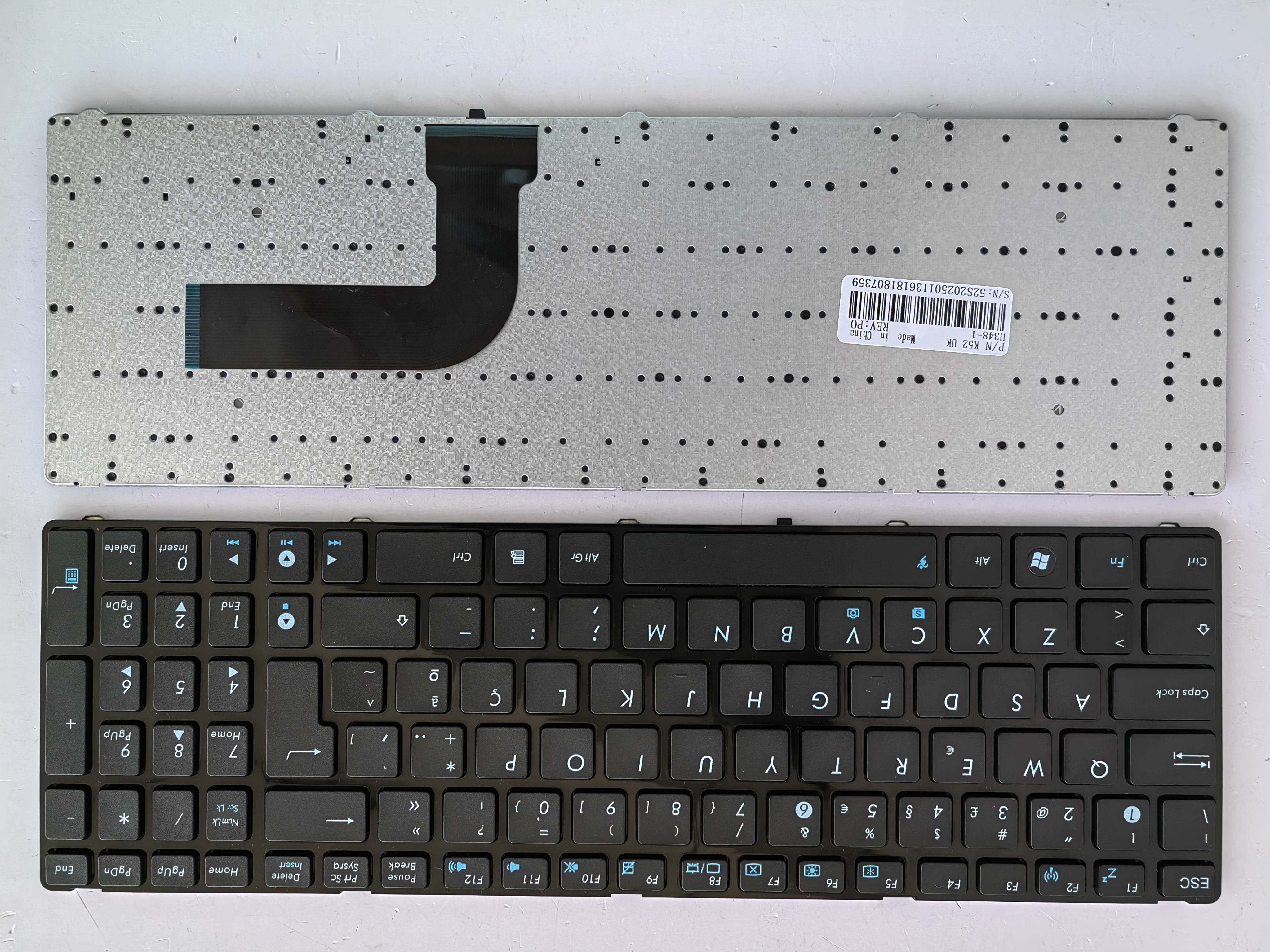 Picture of New Replacement Laptop Keyboard For ASUS K52/K53S/K54H/N61/G60/N53/N73/X61/X55V BLACK FRAME BLACK (OEM) PO Layout